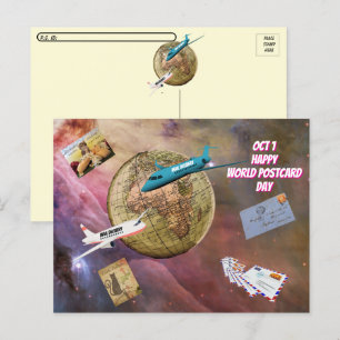 Postcrossing Wereld Briefkaart Dag Briefkaart (1 o