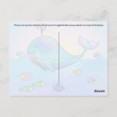 Postcrossing Whale - Briefkaart (Achterkant)