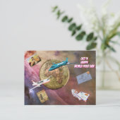 Postcrossing World Post Day Briefkaart (9 oktober) (Staand voorkant)