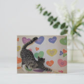 Postcrossing - Wyatt de kat's Gespreksharten Briefkaart (Staand voorkant)