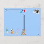 Postcrossing - Zeesterren op het strand Briefkaart (Achterkant)