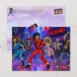 Postcrossing - Zombie Feest Feestdagenkaart