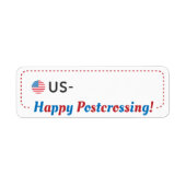 Postcrossover Briefkaart ID US America Postcrosser Etiket (Voorkant)