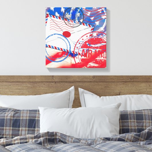 Postdienst Canvas Afdruk (Insitu (Slaapkamer))