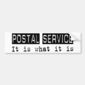 Postdienst Het is Bumpersticker (Voorkant)