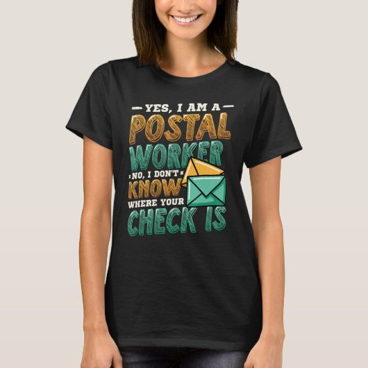 Postdienst Kantoor T-shirt (Voorkant)