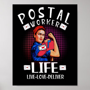 Postdienst Live Licht Poster