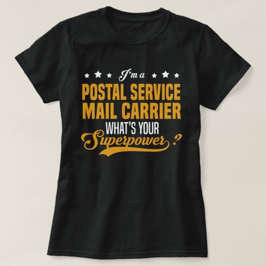 Postdienst Mail Carrier T-shirt (Design voorkant)