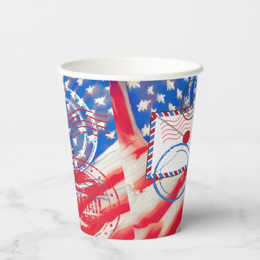 Postdienst Papieren Bekers (Achterkant)