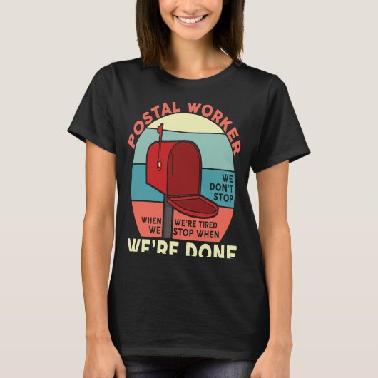 Postdienst voor een Mailman Cool postmaster T-shirt (Voorkant)