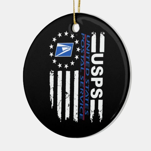 Postdienstvlag Keramisch Ornament (Links)