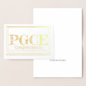 Postdoctoraal certificaat in het onderwijs PGCE Folie Kaarten (Display)