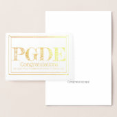 Postdoctoraal diploma in onderwijs voor leraren folie kaarten (Display)