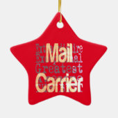 Postdrager Extraordinaire Keramisch Ornament (Achterkant)