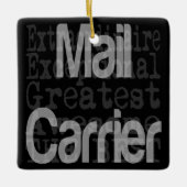 Postdrager Extraordinaire Keramisch Ornament (Voorkant)