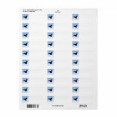 postduif landing Adresetiketten Etiket (Full Sheet)