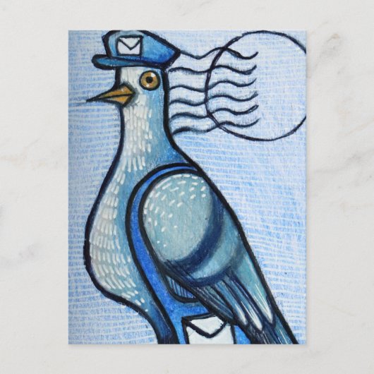 Postduif Post humor Briefkaart (Voorkant)