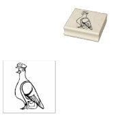 Postduif Postale Humor Rubberstempel (Gestempeld)
