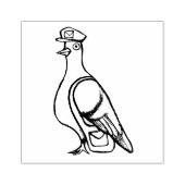Postduif Postale Humor Rubberstempel (Afrduk)