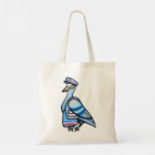 Postduif Postale Humor Tote Bag (Achterkant)