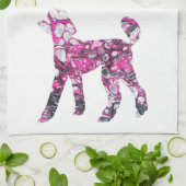 Posteloos, Roze Roestel, Poedel Theedoek (Gevouwen)