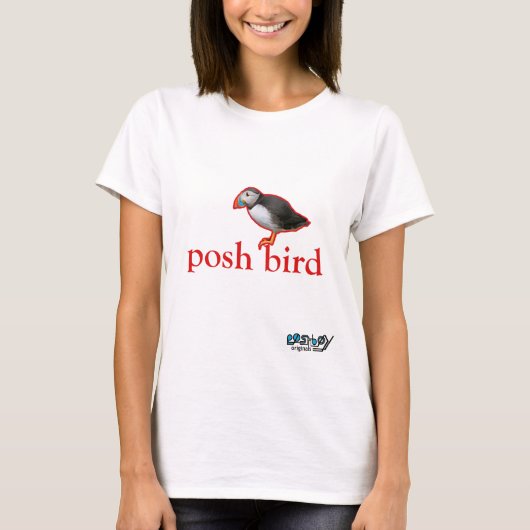 postelvogel (rode puffin) t-shirt (Voorkant)