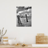 Posten in de sneeuw poster (Keuken)