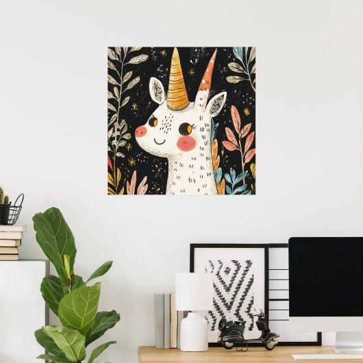 🌟🦄 POSTER (Thuiskantoor)