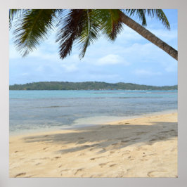 Poster 012 - Caraïbisch strand aan de wal