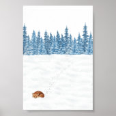Poster (10,2 x 15,2cm) - Winter Scene (Voorkant)