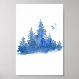 Poster (10,2 x 15,2cm) - Winter Scene