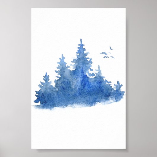 Poster (10,2 x 15,2cm) - Winter Scene (Voorkant)