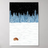 Poster (10,2 x 15,2cm) - Winter Scene (Voorkant)
