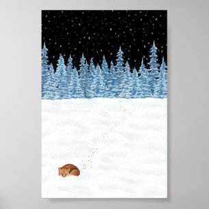 Poster (10,2 x 15,2cm) - Winter Scene