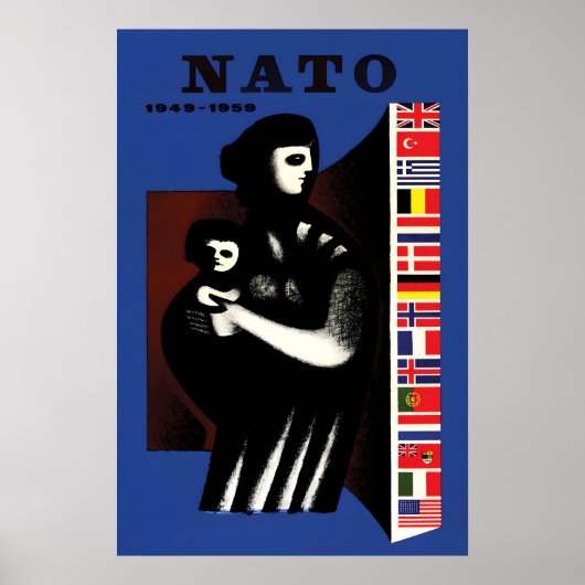 Poster 10 jaar NAVO 1949-1959 (Voorkant)