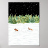 Poster (12,7 x 17,8 cm) - Winter Scene (Voorkant)