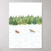 Poster (12,7 x 17,8 cm) - Winter Scene (Voorkant)