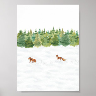 Poster (12,7 x 17,8 cm) - Winter Scene
