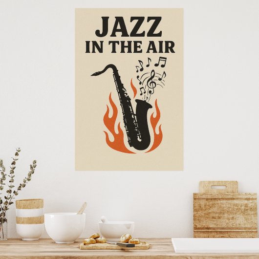 Poster 12, Jazz in de lucht, (Keuken)