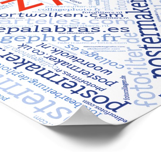 Poster 12"x12" (square) (Hoek)