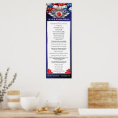 poster 12 x 36-inch DICE-principes (Keuken)