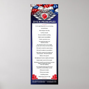 poster 12 x 36-inch DICE-principes