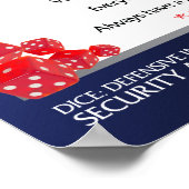 poster 12 x 36-inch DICE-principes (Hoek)