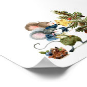 Poster (15,24 x 10,16cm) - Christmas Mice (Hoek)