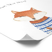 Poster (15,2 x 15,2cm) - Cute Little Fox (Hoek)