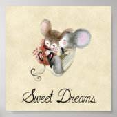 Poster (15,2 x 15,2cm) - Cute Little Mice (Voorkant)