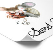 Poster (15,2 x 15,2cm) - Cute Little Mice (Hoek)