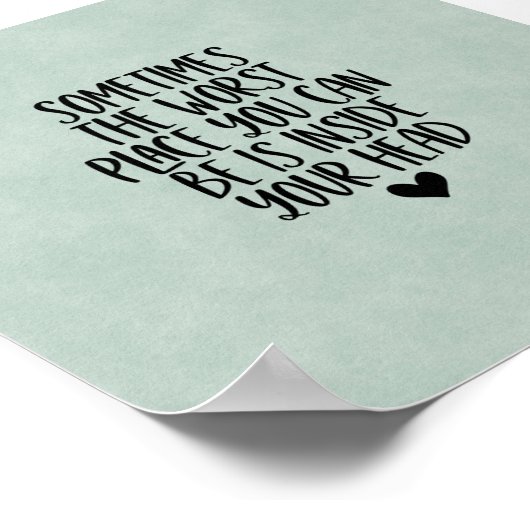 Poster (15,2 x 15,2cm) - Inside Your Head (Hoek)