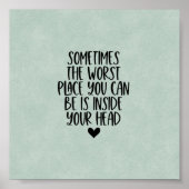 Poster (15,2 x 15,2cm) - Inside Your Head (Voorkant)