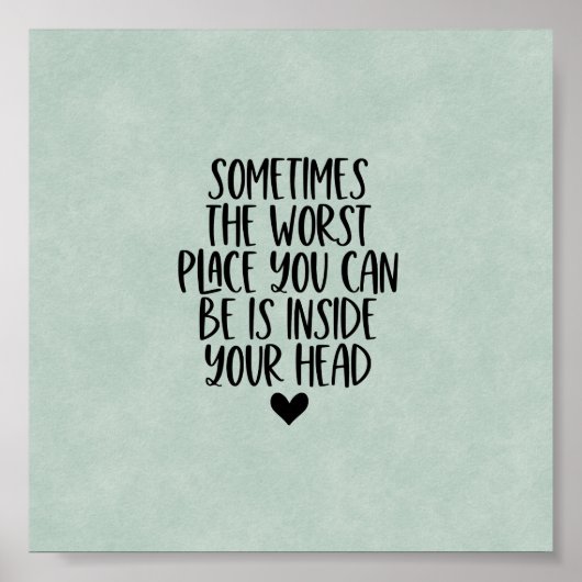 Poster (15,2 x 15,2cm) - Inside Your Head (Voorkant)